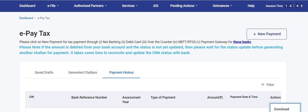 advance-tax-challan-download