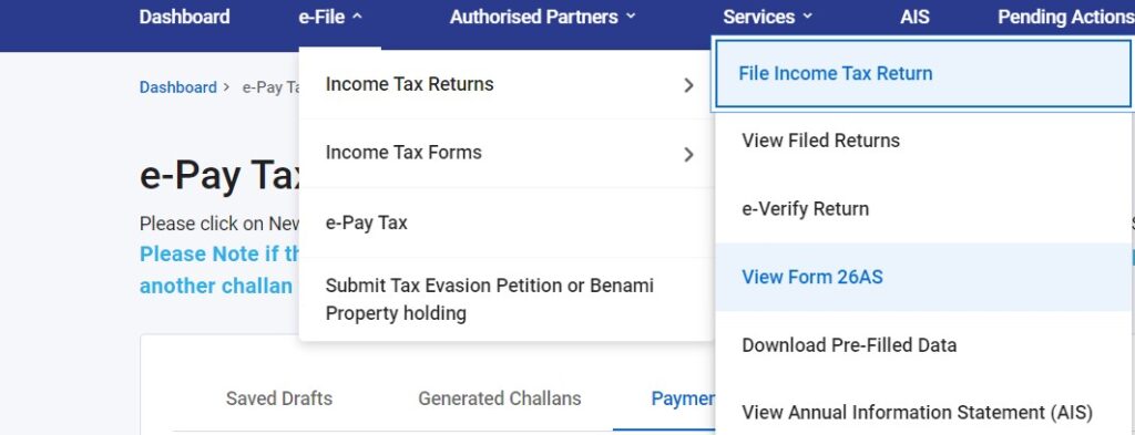 how-to-check-advance-tax-paid-in-26as